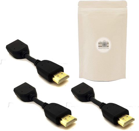 X3 Flexible HDMI Adaptateur HDMI Male vers HDMI Femelle Connecteur Plaqué Or Full HD TV 1080P 4K 2K 3D PC - Adaptout Marque Française