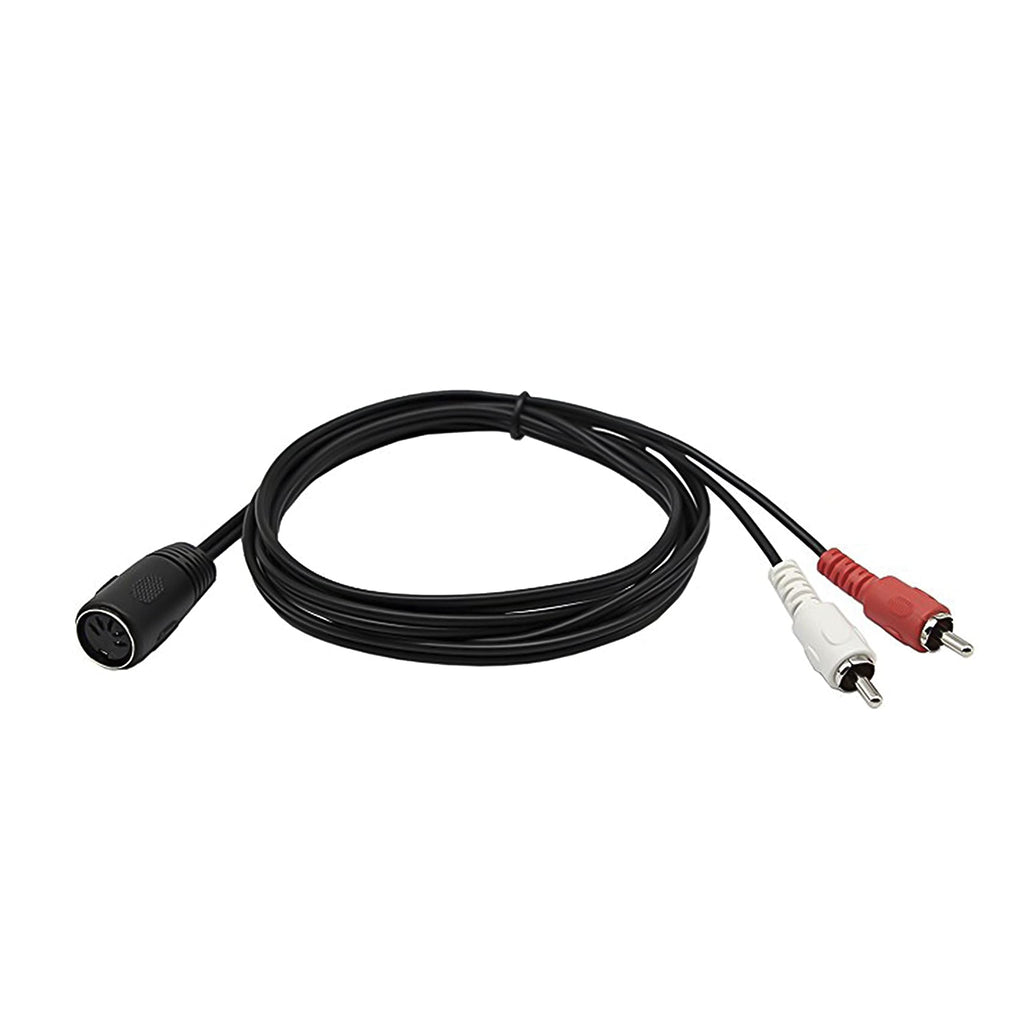 kenable 5 Broches Mâle DIN Fiche Vers 4 x RCA Cinch Mâle Fiches l'audio câble 1 m [1 mètre/1m