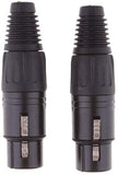 Lot de 3 Prise XLR 4 Broches Femelle à Souder Fiche Connecteur Soudure Audio pour Ecouteurs Guitare Chaîne HiFi Microphone Casque - ADAPTOUT Marque FRANÇAISE