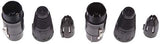 Lot de 3 Prise XLR 4 Broches Femelle à Souder Fiche Connecteur Soudure Audio pour Ecouteurs Guitare Chaîne HiFi Microphone Casque - ADAPTOUT Marque FRANÇAISE