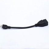 Adaptout X10 Adaptateur Micro USB Male vers USB Femelle OTG USB 2.0 Cable Flexible 16cm Type A Marque FRANÇAISE