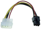 X3 Cable Molex 4 Pin Male vers 6 Pin Femelle Cable PCI Express De 18cm Broche Fiche d'alimentation pour Carte Graphique 4pin vers 6pin Broches – ADAPTOUT Marque FRANÇAISE