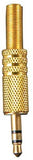 X10 Jack Prise Mini Jack 3.5mm Male à Souder Stéréo Fiche Male Minijack Connecteur Soudure 100% métal Plaque Or 18K - ADAPTOUT Marque FRANÇAISE