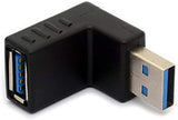 X5 Adaptateur Angle Male Femelle USB 3.0 3 Angle Droit 90° Coude Type A Up - ADAPTOUT Marque FRANÇAISE