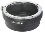 EOS EOSM ∞ Bague D'ADAPTATION Compatible Objectif Canon EOS EF EFS vers BOITIER Canon EOS M EOSM Adaptateur 100% Métal Mise AU Point A L'INFINI Conservée Bague Adaptation