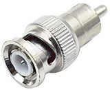 10x Adaptateur BNC vers RCA Male Fiche Adaptateur s-Video Vidéosurveillance CCTV vers Composite Vidéo - Lot de 10 - Adaptout Marque Française