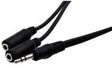 Adaptout X5 Doubleur Mini Jack 3.5mm Cable de 20cm Adaptateur Audio x2 Fiche Femelle Minijack vers x1 Prise Male Stereo Connecteur Marque Française