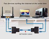 X2 Doubleur RJ45 RJ 45 Cat 5 6 7 pour Extension Adaptateur Femelle Femelle rallonge Ethernet 1 Seul Internet à la Fois - ADAPTOUT Marque FRANÇAISE