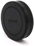 EOSM BO Bouchon BOITIER + Cache Arrière pour Objectif à Monture Canon EOS M EOS-M Compatible : EOS M M3 M5 M10 Etc. - ADAPTOUT Marque FRANÇAISE