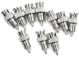 10x Adaptateur BNC vers RCA Male Fiche Adaptateur s-Video Vidéosurveillance CCTV vers Composite Vidéo - Lot de 10 - Adaptout Marque Française