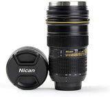 Lot de 2 MUG Bouteille Isotherme Type Objectif Nikon 24 70 Tasse Pot à Crayon Appareil Photo - ADAPTOUT Marque FRANÇAISE