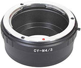 CY M4/3 ∞ Bague D'ADAPTATION Objectif CONTAX Yashica CY vers BOITIER Micro 4:3 m4/3 Adaptateur 100% Métal Mise AU Point A L’Infini pour PANASONIC Olympus Sigma - ADAPTOUT Marque FRANÇAISE