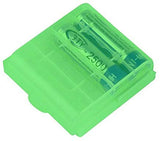 3 BOITIERS Verts pour Piles LR6 AA LR06 Lot DE 3 Protections TRANSLUCIDEs Boite boites boitier LR-6 Rangement