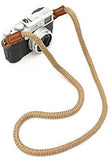 CTN Sangle pour Appareil Photo en Coton Beige bandoulière Courroie de Cou dragonne pour DSLR Canon Fuji Fujifilm Leica Nikon Pentax Olympus Sony Pana Pentax Samsung Sigma etc...