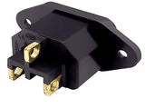 2X Prise Alimentation IEC C13 C14 fiche Schuko Male 10A CEI sans Soudure de Facade a Visser ROHS CE - Adaptout Marque Française