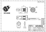 X50 Mini Prise 12 Volt Femelle Connecteur 5.5mm x 2.1mm Alimentation Fiche à Souder 12V - ADAPTOUT Marque Française