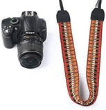 NTO Sangle pour Appareil Photo tissé Orange Courroie de Cou dragonne réglable en néoprène - ADAPTOUT Marque FRANÇAISE
