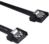 X10 Cable SATA 3 40cm 6 Gbps Plat avec Verrouillage ATX Mini ATX Micro HDD PC Carte Mere SATA III 3.0 - ADAPTOUT Marque FRANÇAISE
