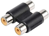 Lot de 3 Coupleur RCA 2 Voies Extension Adaptateur Connecteur RCA Femelle vers RCA Femelle - Adaptout Marque Française