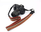 NTO Sangle pour Appareil Photo tissé Orange Courroie de Cou dragonne réglable en néoprène - ADAPTOUT Marque FRANÇAISE