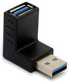 X2 Adaptateur Angle Male Femelle USB 3.0 3 Angle Droit 90° Coude Type A Up - ADAPTOUT Marque FRANÇAISE