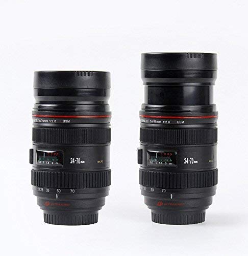 MUG ZOOMABLE Bouteille Isotherme Type Objectif Canon 24 70 Tasse Pot à Crayon Appareil Photo - ADAPTOUT Marque FRANÇAISE