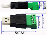 Bornier USB 2 Male 5 Broches Adaptateur USB2 Terminal Domino Raspberry pi sans Soudure Connecteur - ADAPTOUT Marque FRANÇAISE