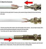 X5 Prise BNC Mâle Sans soudure à Vis Gold plaqué or Cable Coaxial Connecteur Video s Video SDI cctv - ADAPTOUT Marque Française