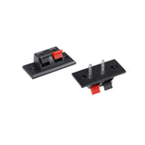 X4 Bornier 2 Voies pour Enceinte Haut Parleur Connecteur à Boutons Poussoirs Amplificateur Facade Vis Domino Adaptateur - ADAPTOUT Marque FRANÇAISE