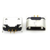 Adaptout 10X Micro Prise USB 2.0 Femelle PCB Board a souder 5 pins Chargeur Piece de Rechange
