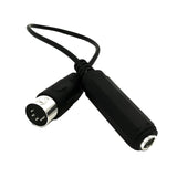 2X Cable adaptateur DIN MIDI 5 Pin vers Gros jack 6,3 mm femelle stereo audio musique hifi 30 cm