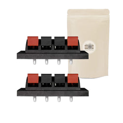 2X Bornier Facade 4 Voies a Visser HiFi Caisson