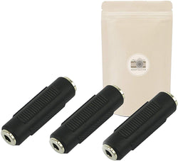 Adaptout X3 Coupleur Prise Mini Jack 3.5mm Femelle - Femelle Stereo Adaptateur Minijack Connecteur rallonge Cable Marque FRANÇAISE