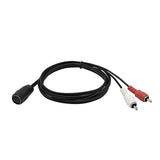 2X Cable adaptateur DIN 5 Pin MIDI femelle vers 2 Prises RCA Male Droite et Gauche 150 cm