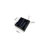 10X Armature Support Boite boitier pour 4 Pile Batterie 18650 avec Fils Noir Rouge coupleur