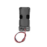 2X Armature Support Boite boitier carré pour 4 : 2 + 2 Pile Batterie AA LR06 avec Fils Noir Rouge coupleur