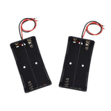 5X Armature Support Boite boitier pour 2 Pile Batterie 18650 avec Fils Noir Rouge coupleur