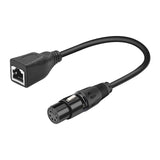 Cable adaptateur RJ45 Femelle vers XLR - DMX 5 Pin femelle eclairage lighting
