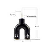 2X Séparateur Micro - Casque pour Prise Mini Jack 3,5 TRRS vers 2 Prises l'une pour Le Micro l'autre pour Le Casque Audio