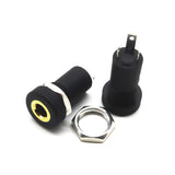 10X Embase Prise Mini Jack Stereo 3,5 mm Femelle plaqué Or 18k façade écrou