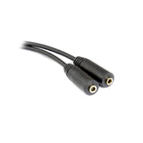 Cable Adaptateur 1 Gros Jack 6,35 mm Male vers 2 Mini Jack Femelle Plaqué Or 18K