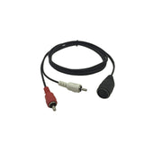 Cable Adaptateur DIN 5 Pin MIDI Femelle vers 2 Prises RCA Male Droite et Gauche 150 cm