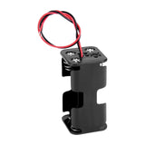 2X Armature Support Boite boitier carré pour 4 : 2 + 2 Pile Batterie AA LR06 avec Fils Noir Rouge coupleur