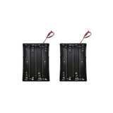10X Armature Support Boite boitier pour 4 Pile Batterie 18650 avec Fils Noir Rouge coupleur