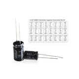 2X Boite 24 Types différents de condensateurs 0.1 µf a 1000µf Lot de 500 Composants electronique a souder