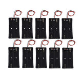 5X Armature Support Boite boitier pour 2 Pile Batterie 18650 avec Fils Noir Rouge coupleur