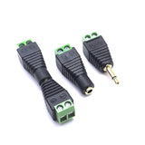 4X Bornier Mini Jack Femelle Domino Mono 3,5 mm Audio HiFi 2 Voies minijack sans Soudure Plaque Or 18k