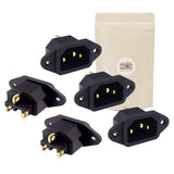 X5 Prise Alimentation IEC C13 C14 fiche Schuko Male 10A CEI sans Soudure de Facade a Visser ROHS CE - Adaptout Marque Francaise