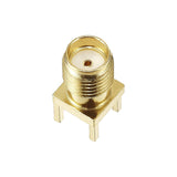 10X Prise SMA Femelle a souder plaqué Or Remplacement Circuit imprimé PCB