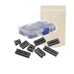 Lot de 66 Socket pour puces a souder PCB Circuit imprimé de 6 à 28 Broches
